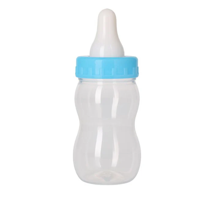 Babyfles babyshower spaarpot blauw jongen