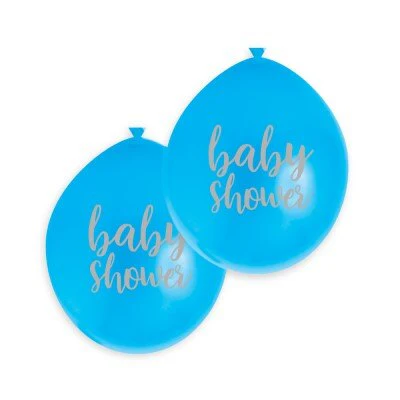 Ballonnen Babyshower blauw jongen 30cm 10 stuks