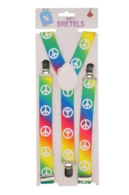 Bretels regenboog peace
