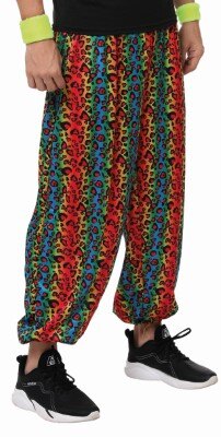 Broek regenboog panter meerkleurig heren maat S/M