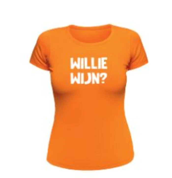 CZ T-shirt Oranje Willie Wijn? dames L/XL - Image 2