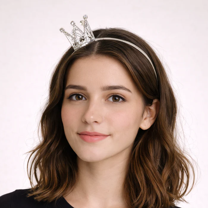 Diadeem kroontje zilver
