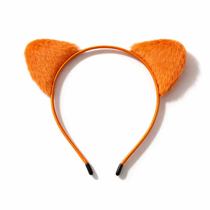 Diadeem oranje met kattenoren