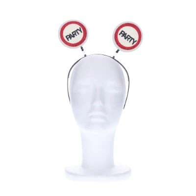 Diadeem Party rood/wit