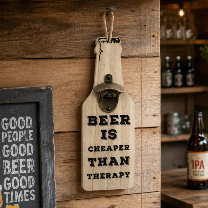 Flesopener Beer is cheaper than therapy