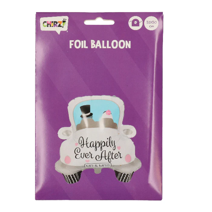 Folieballon happily ever after meerkleurig - Image 2