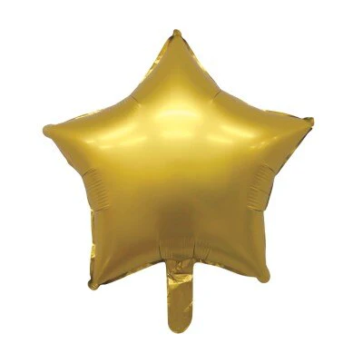 Folieballon ster goud 35cm