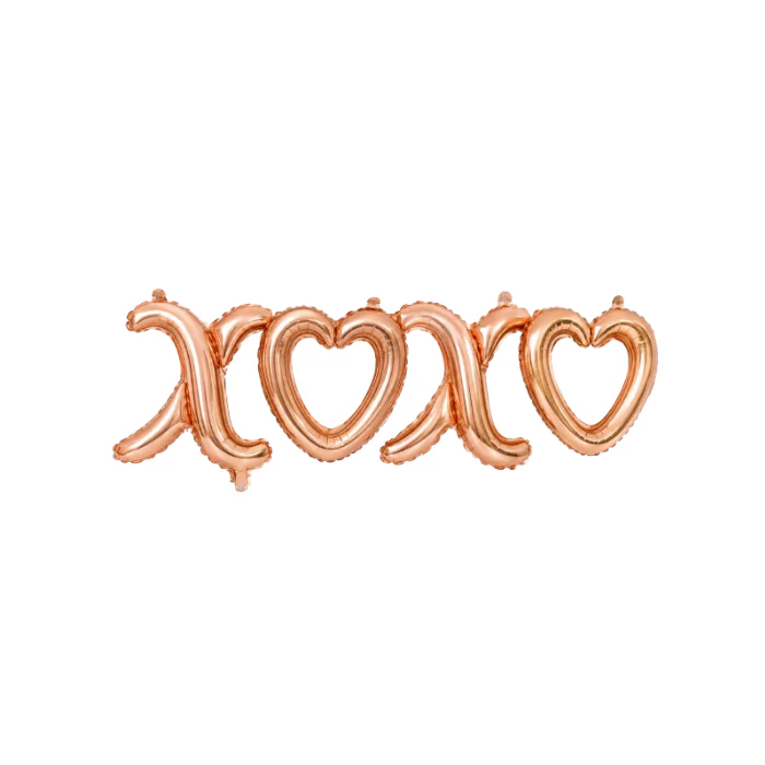 Folieballon XOXO rosegoud
