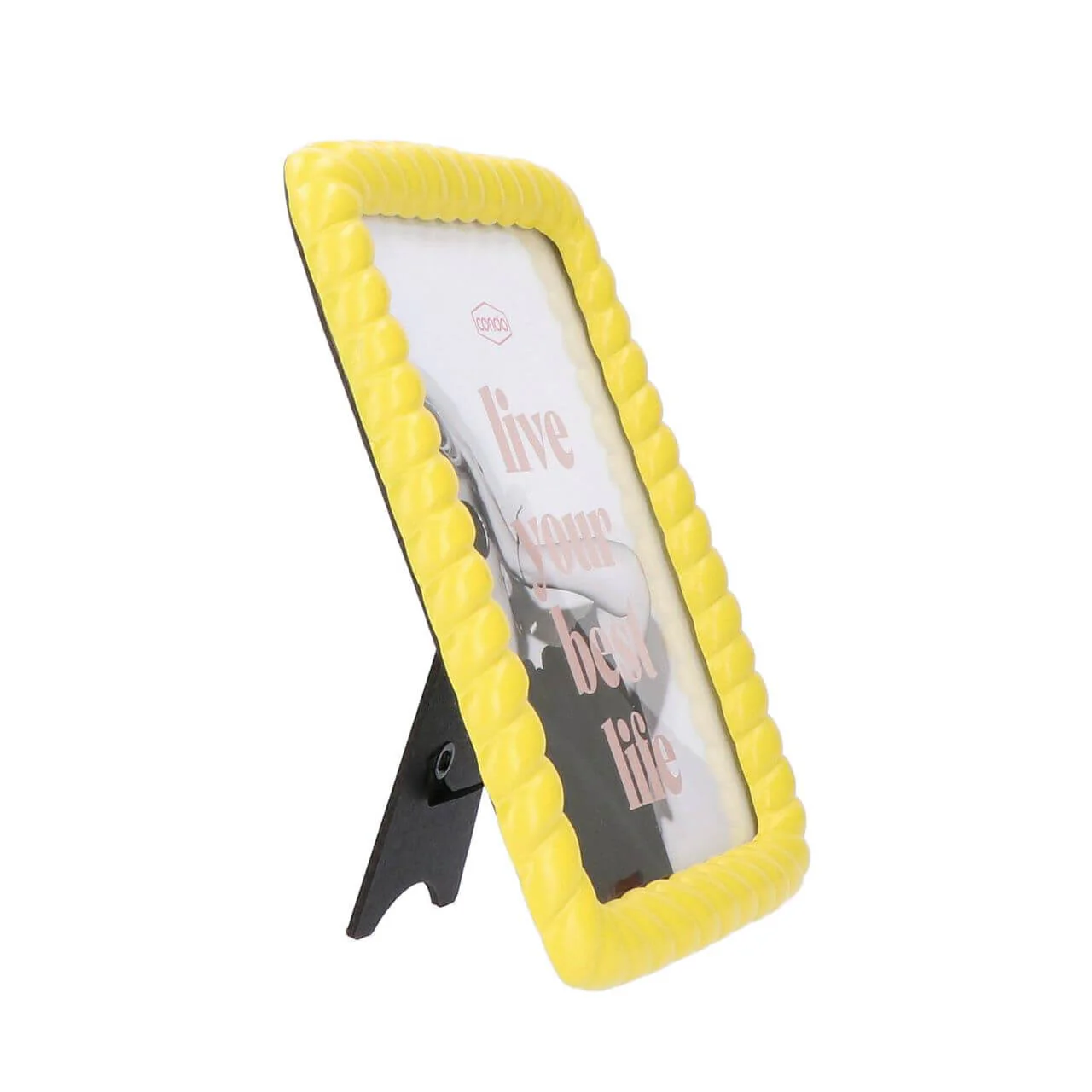 Fotolijst plastic geel rechthoekig 17 x 21 cm - Image 2