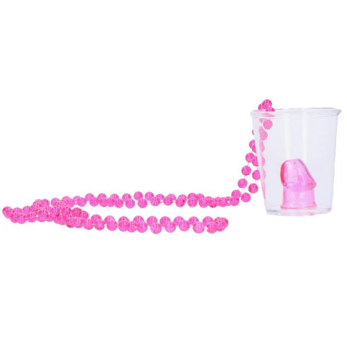 Ketting shotglas penis roze