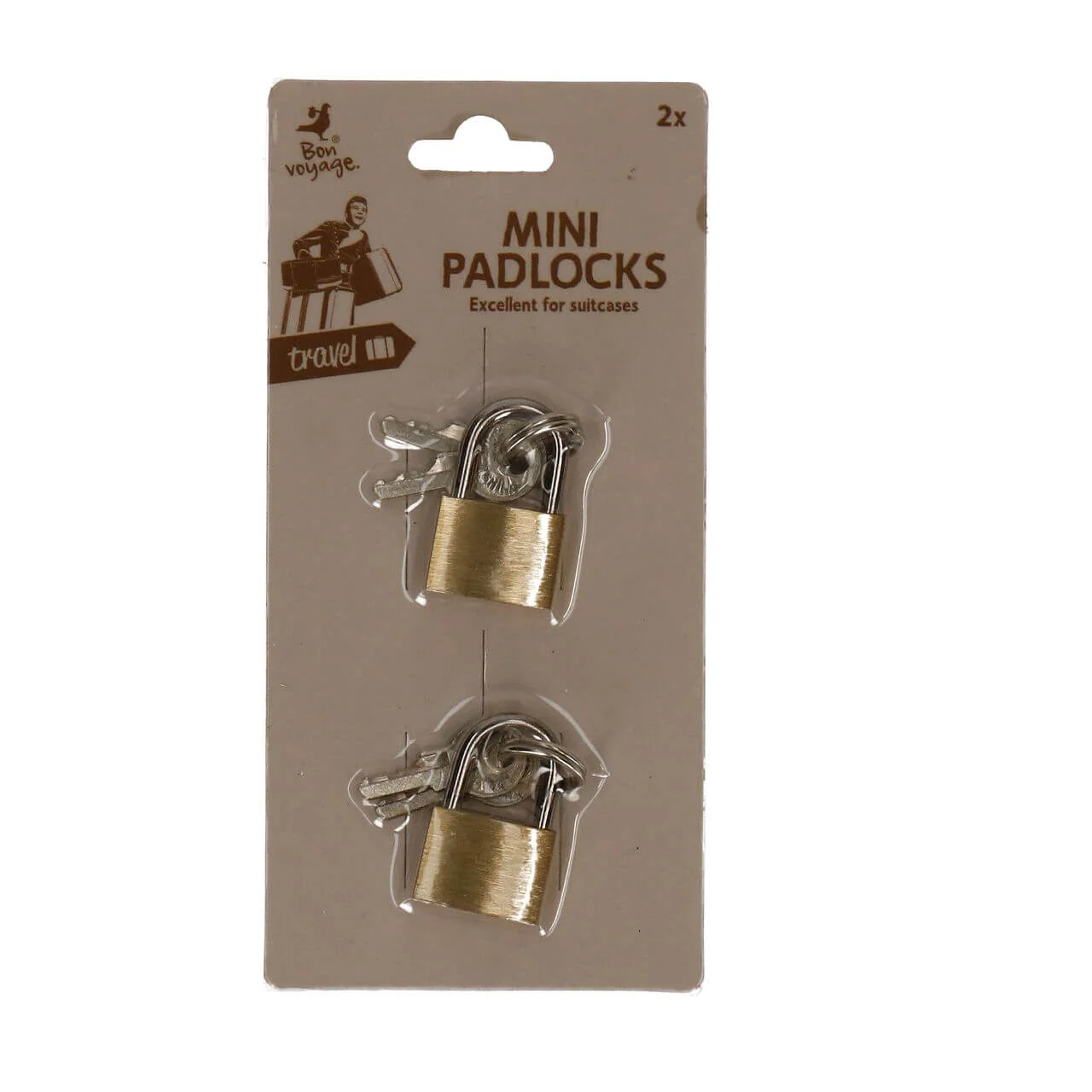 Kofferslot goud/zilver 2 stuks
