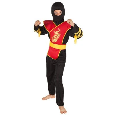 Kostuum Ninja master meerkleurig jongen 10-12 jaar