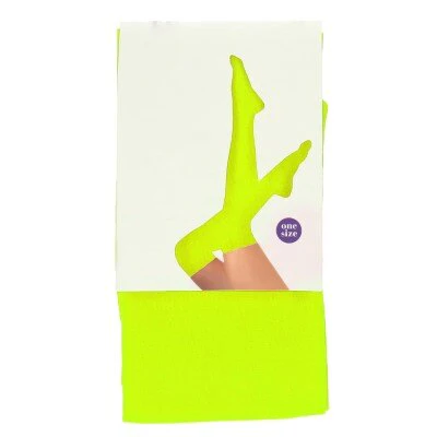 Kousen neon geel one size