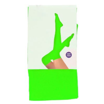 Kousen neon groen one size