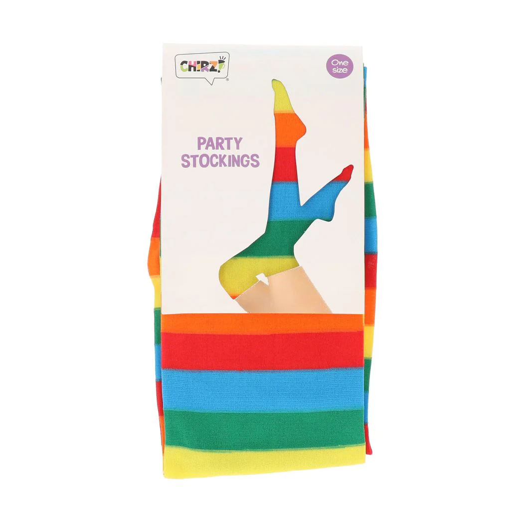 Kousen regenboog one size