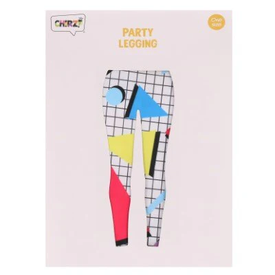 Legging geometrische vormen meerkleurig one size