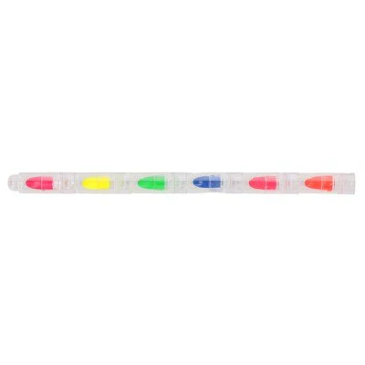 Make-up oliebasis neon meerkleurig 6 stuks