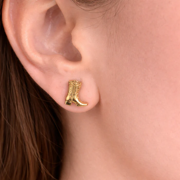 Oorbellen cowboy goud #669