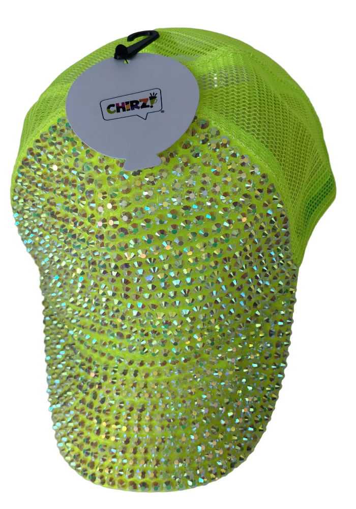 Pet diamanten neon geel