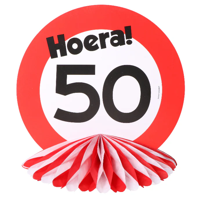 PomPom decoratie 50 jaar NL