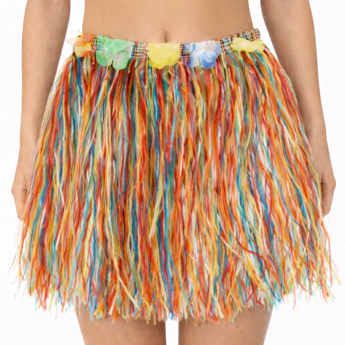 Rokje Hawaii kort meerkleurig one size