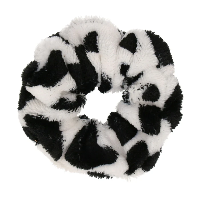 Scrunchie koeienprint zacht