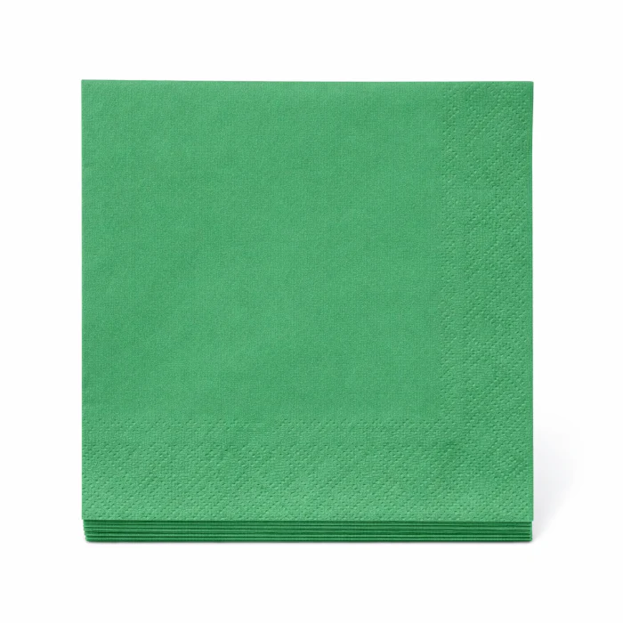 Servetten 3 laags groen 33x33cm 20 stuks