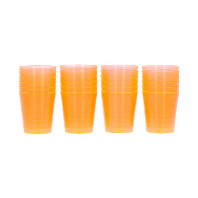 Shotglazen oranje plastic 24 stuks - 20 ML - Image 2