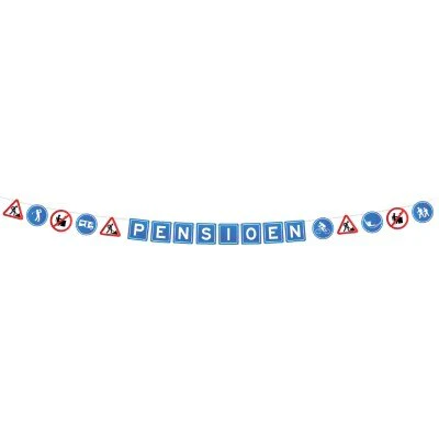 Slinger Pensioen oranje/wit/blauw 5m