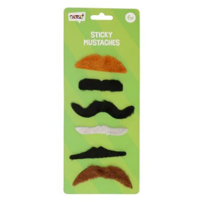 Snorren naturel meerkleurig 6 stuks