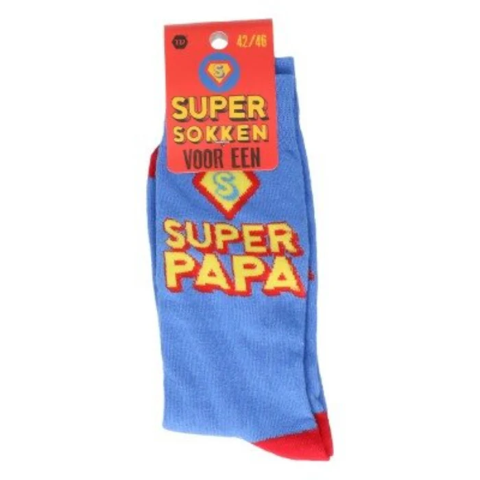 Sokken "Super papa"- mt 42-46