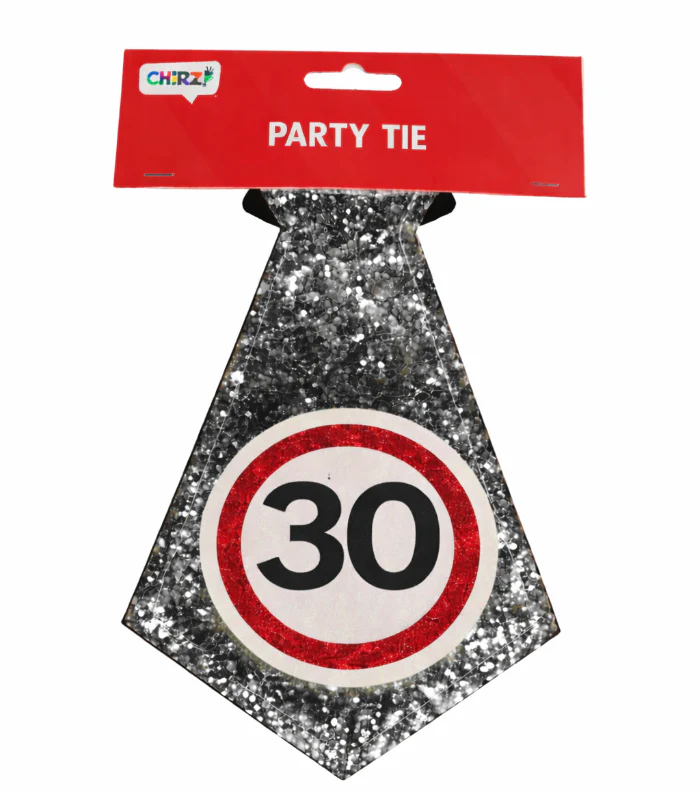 Stropdas 30 jaar verkeersbord