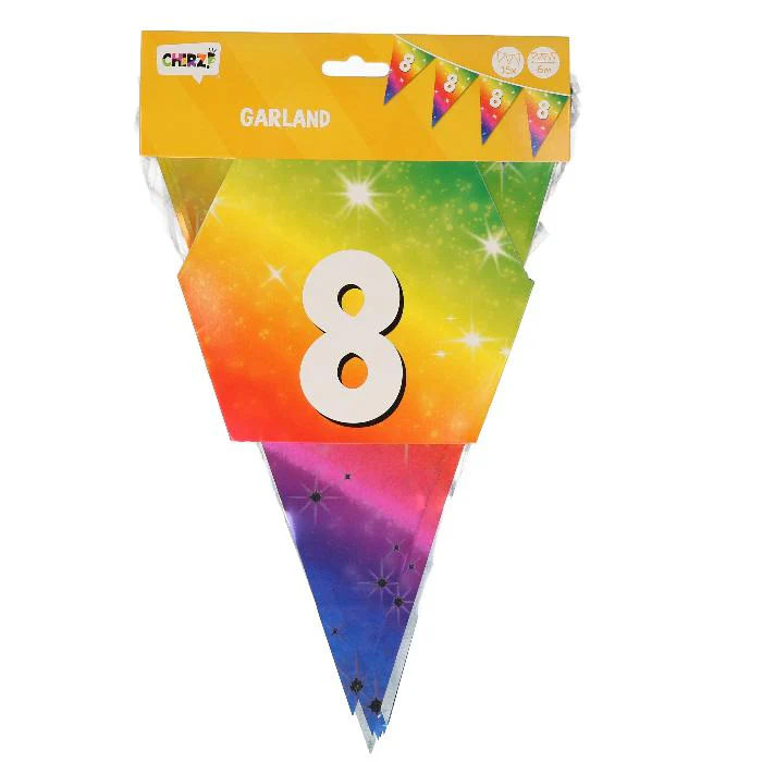 Vlaggenlijn folie 8 jaar 6m