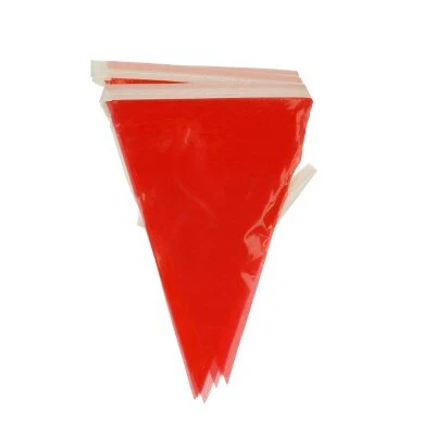 Vlaggenlijn rood 12 vlaggen 3m