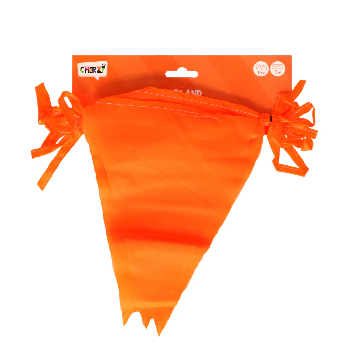Vlaggenlijn textiel oranje