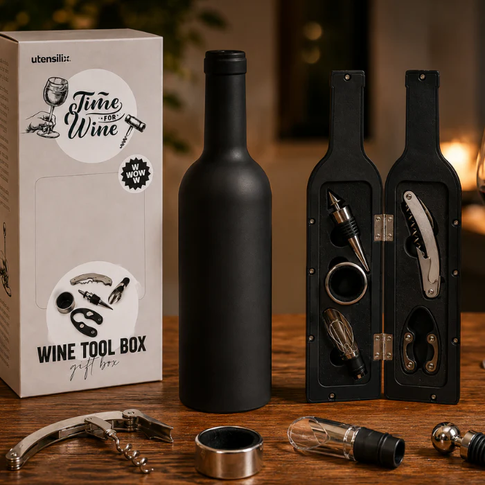 Wijn Accessoire Set Fles
