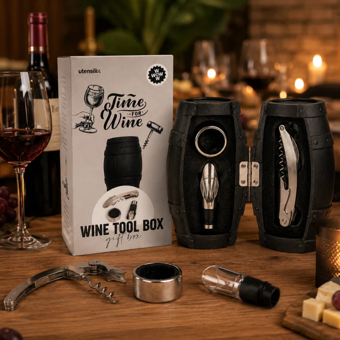 Wijn Accessoire Set Vat